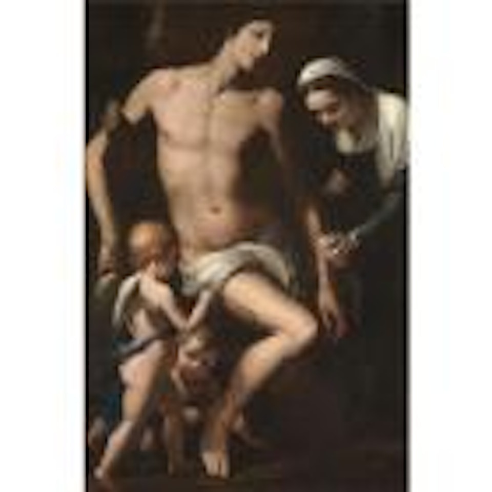 Saint Sebastian tended by Saint Irene by Roman School