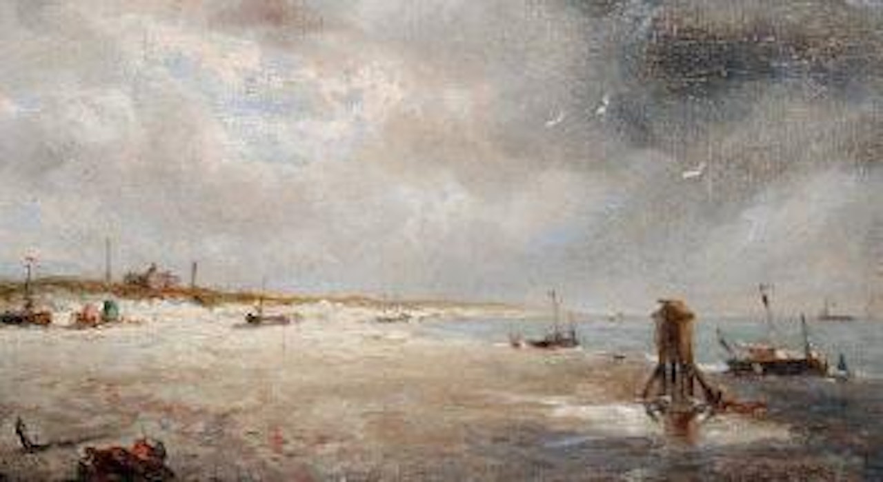 Beach scene by François Etienne Musin
