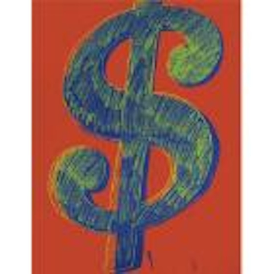 Dollar sign by Andy Warhol