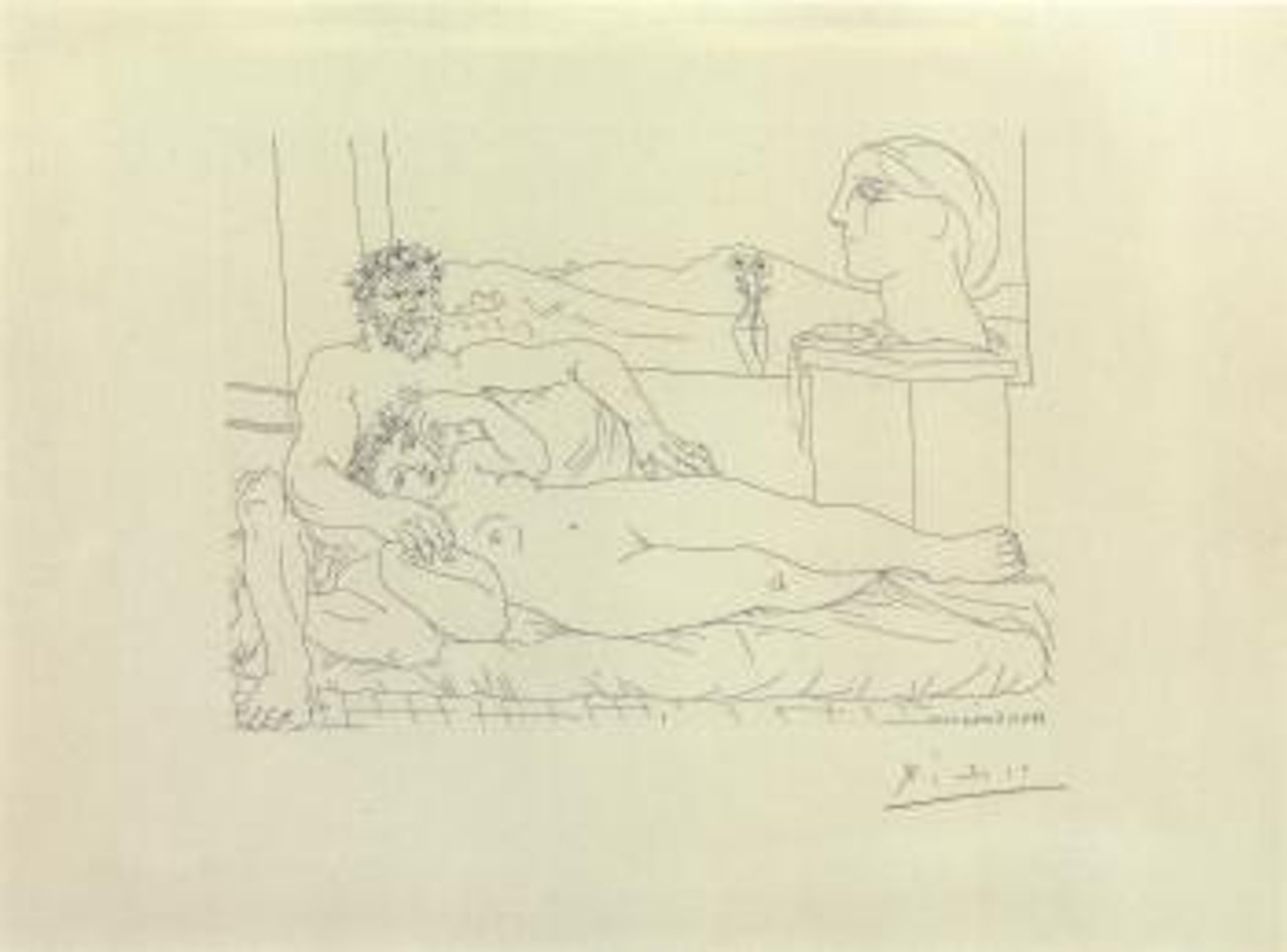 Le repos du sculpteur, II (Bloch 172) by Pablo Picasso