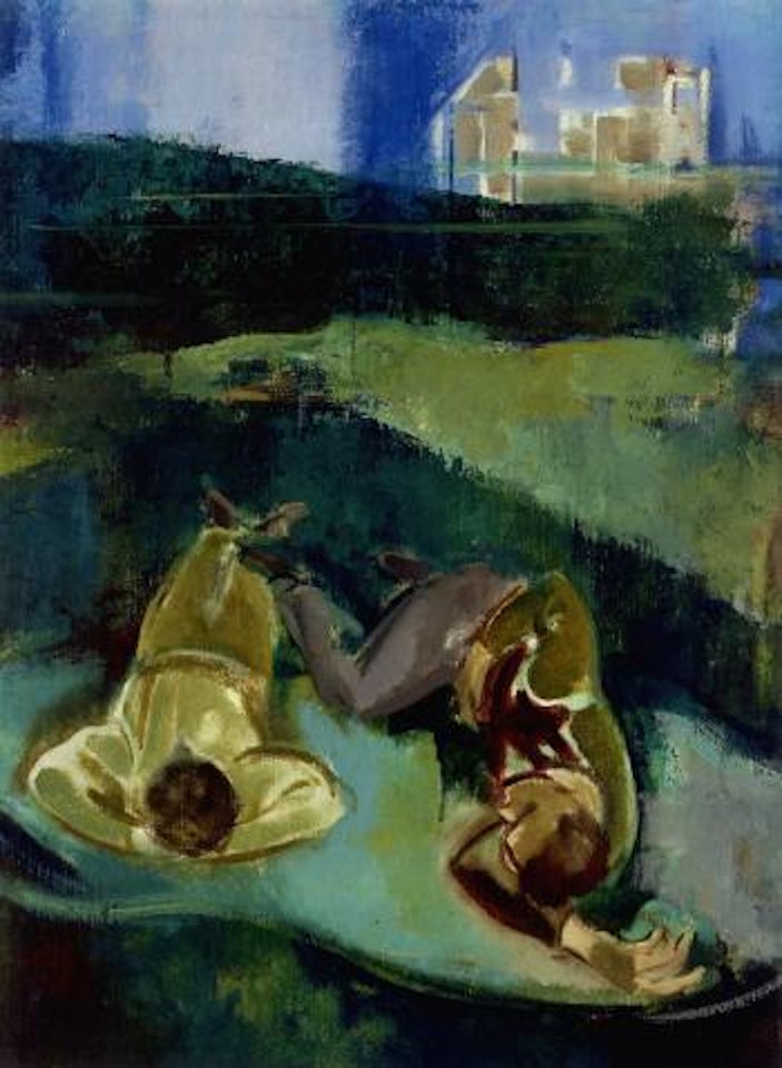 Zwei Liegende by Joseph Floch