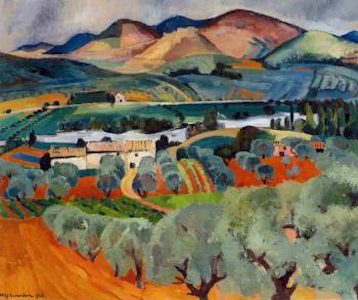 Landschaft in der Drôme, Frankreich by Willy Eisenschitz