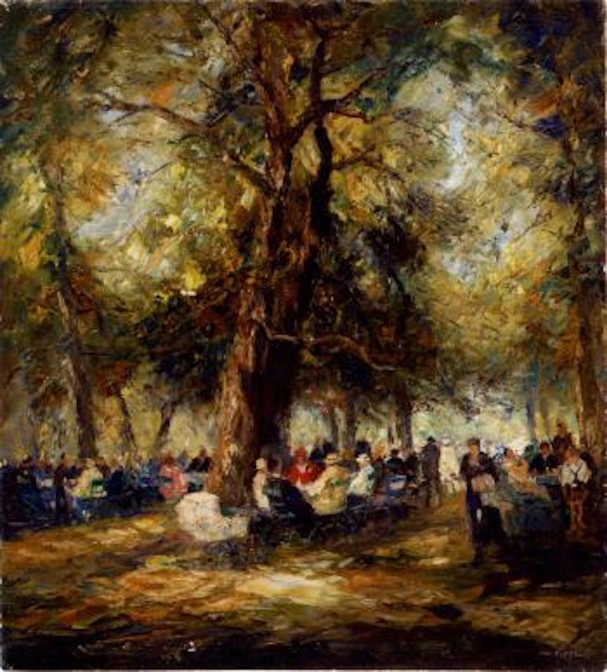 Im Münchener Hirschfarten by Otto Pippel