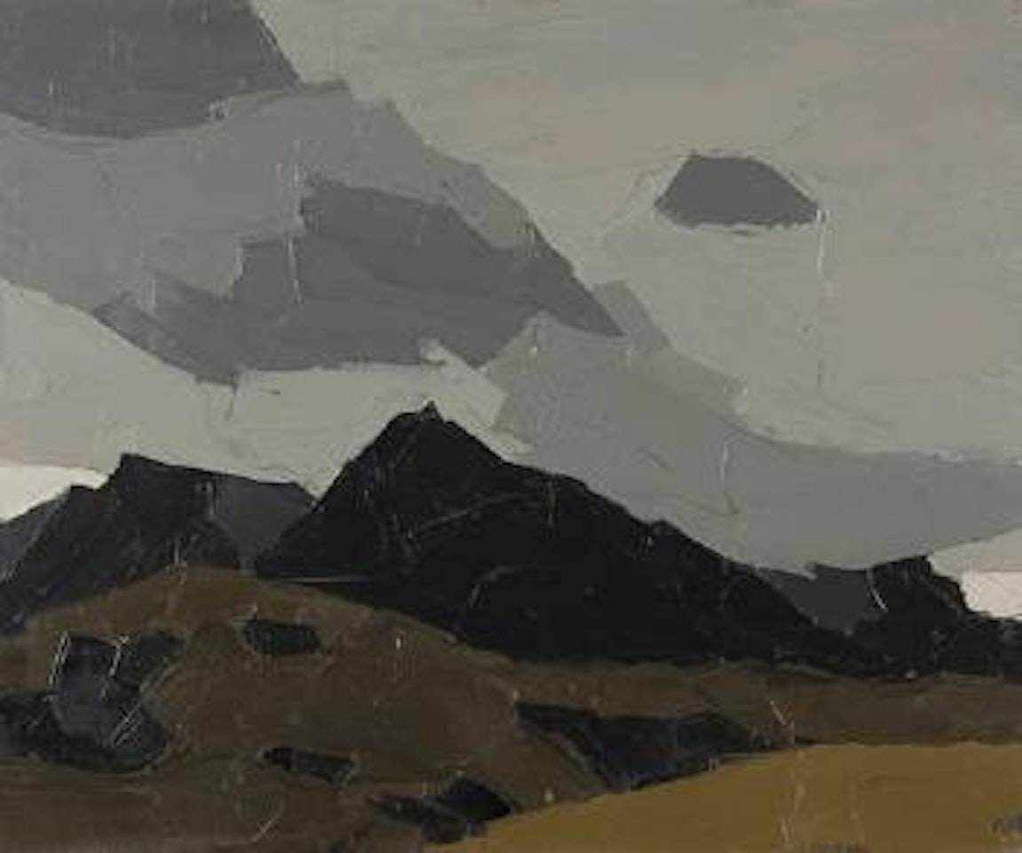 Mountain tops by Kyffin Williams