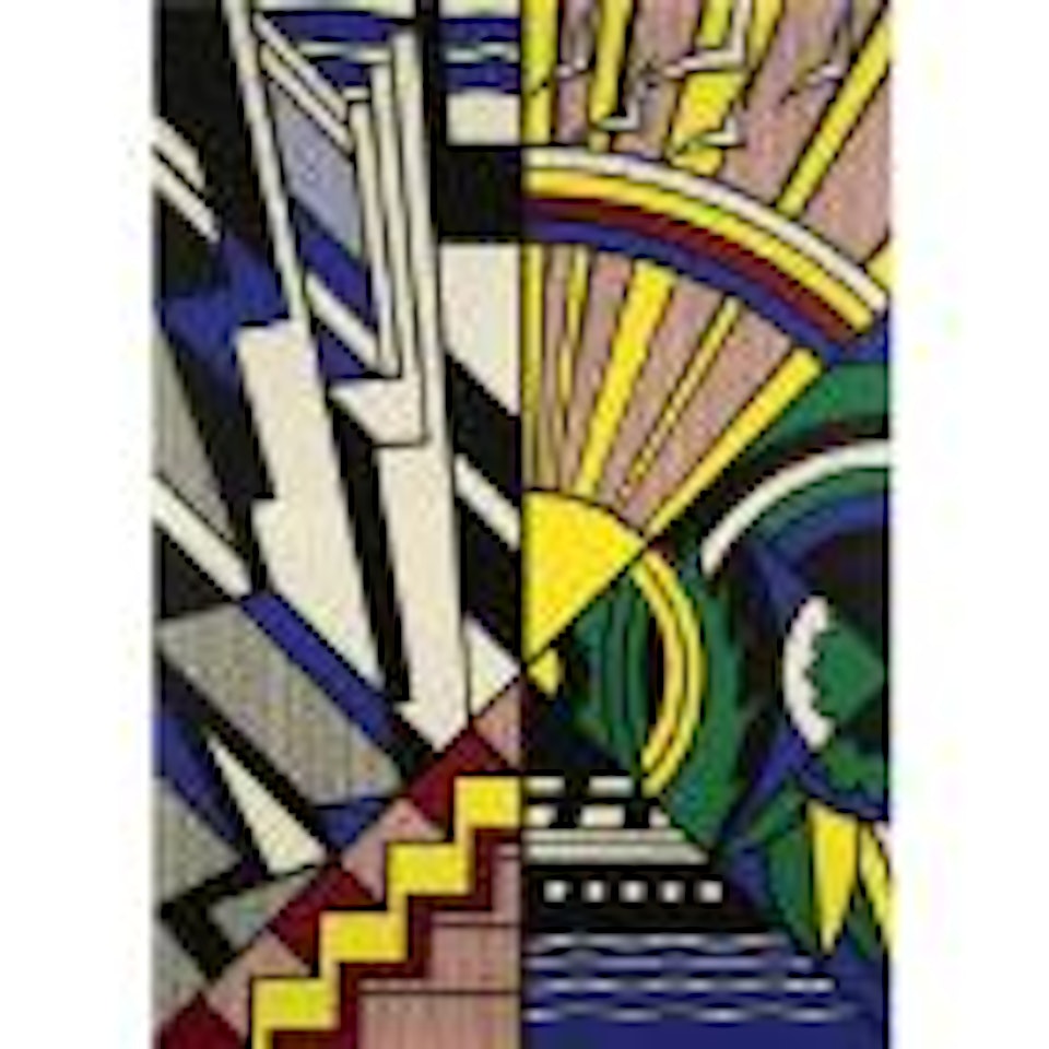Study for New York State mural (Town and country) by Roy Lichtenstein