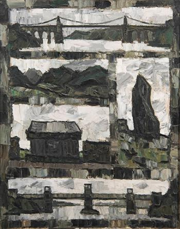 The Menai Straits bridges by Kyffin Williams