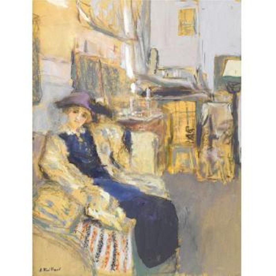 Le Modèle au chapeau violet by Édouard Vuillard