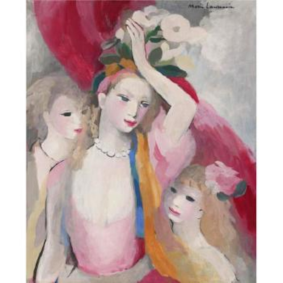 Trois jeune filles by Marie Laurencin