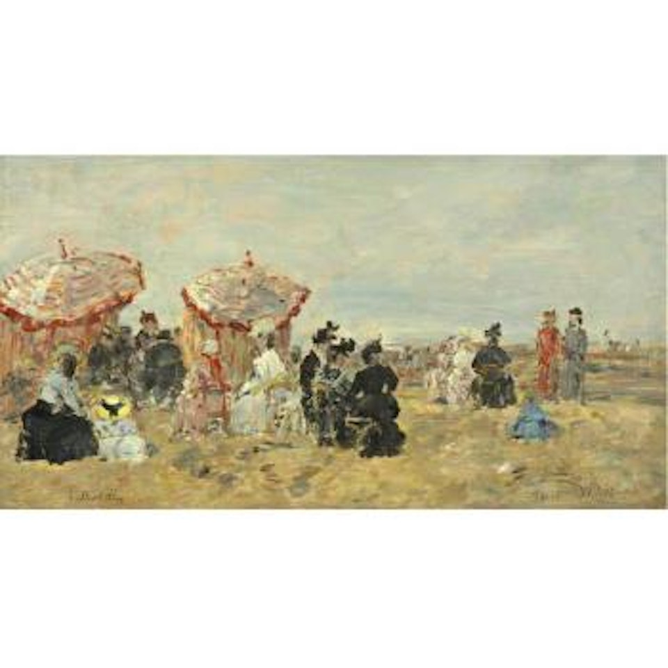 Villers, scène de plage by Eugène Boudin