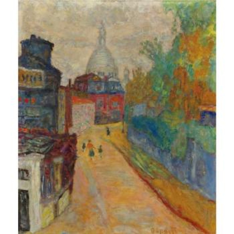 Rue à Montmartre, Le Sacré-Coeur by Pierre Bonnard