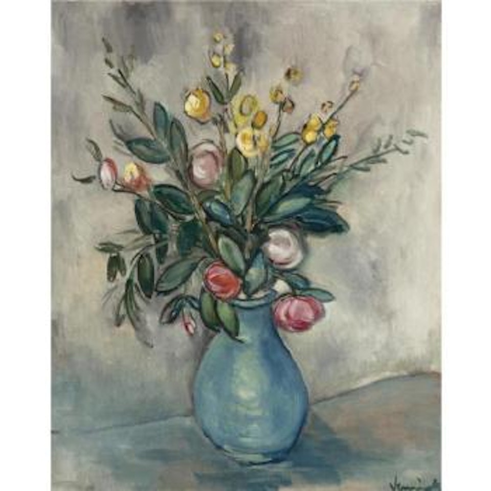 Bouquet au pot bleu by Maurice de Vlaminck