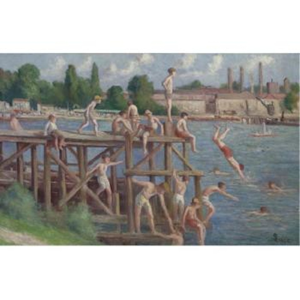 La baignade by Maximilien Luce