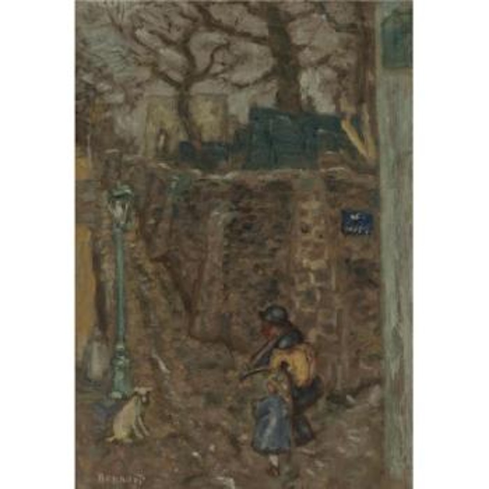 Montmartre, vieil homme et enfant by Pierre Bonnard