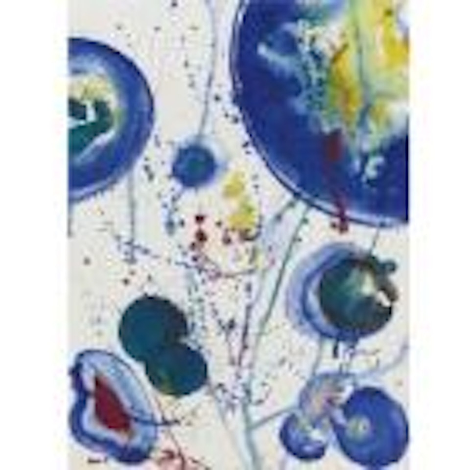 Untitled (Blue balls) by Sam Francis