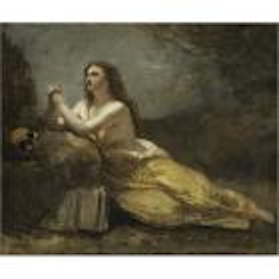 Madeleine en priere by Jean Baptiste Camille Corot
