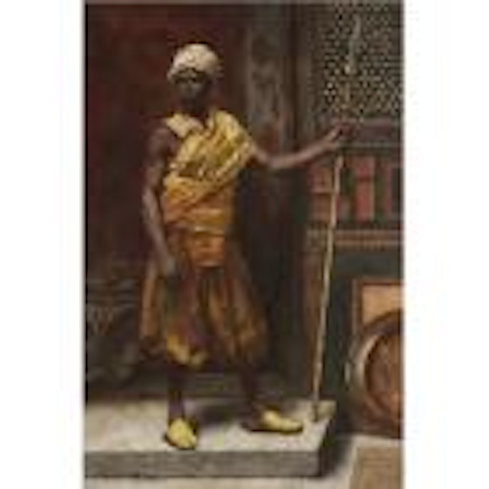 The palace guard, Granada by Edouard Frederic W. Richter