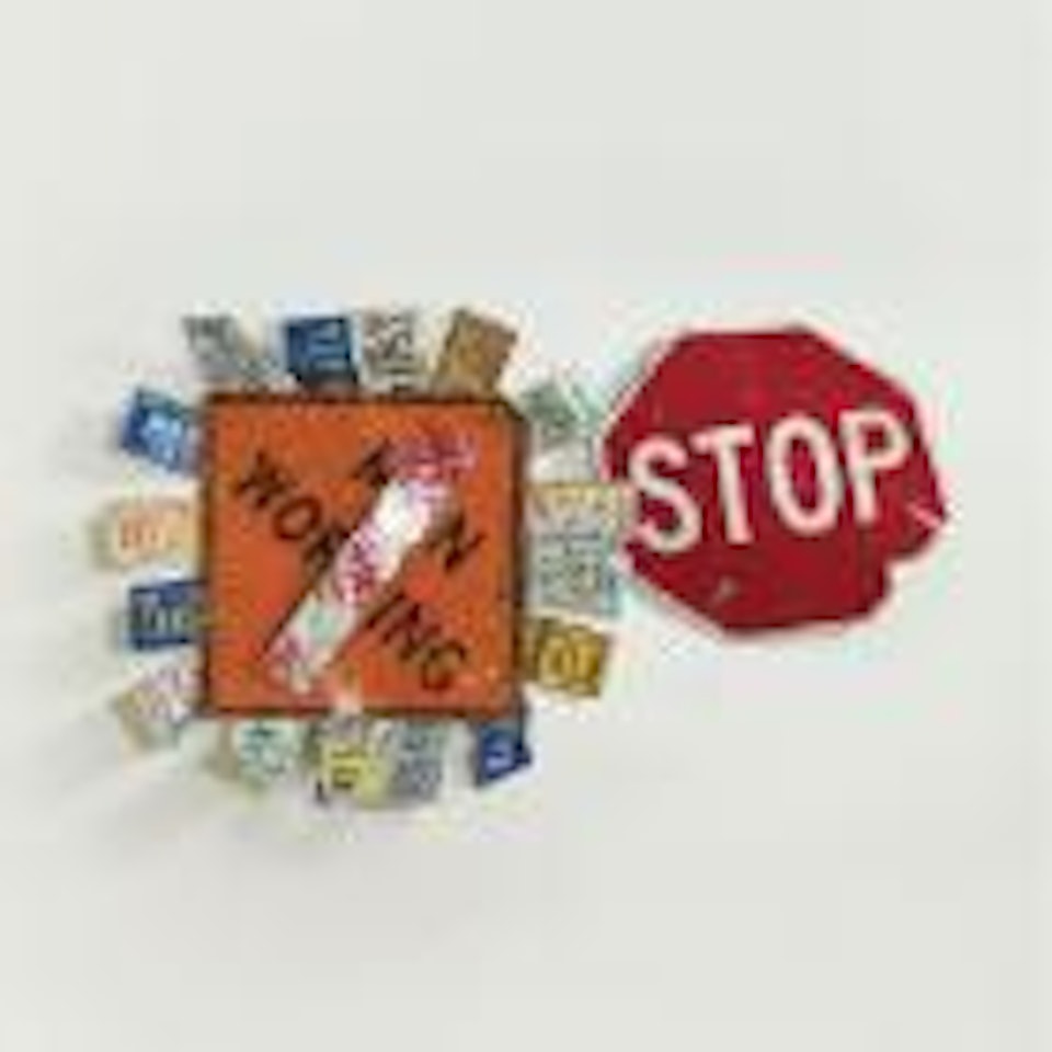 Traffic flower glut by Robert Rauschenberg