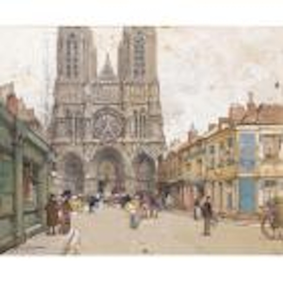 La Cathédrale de Reims by Eugene Galien-Laloue