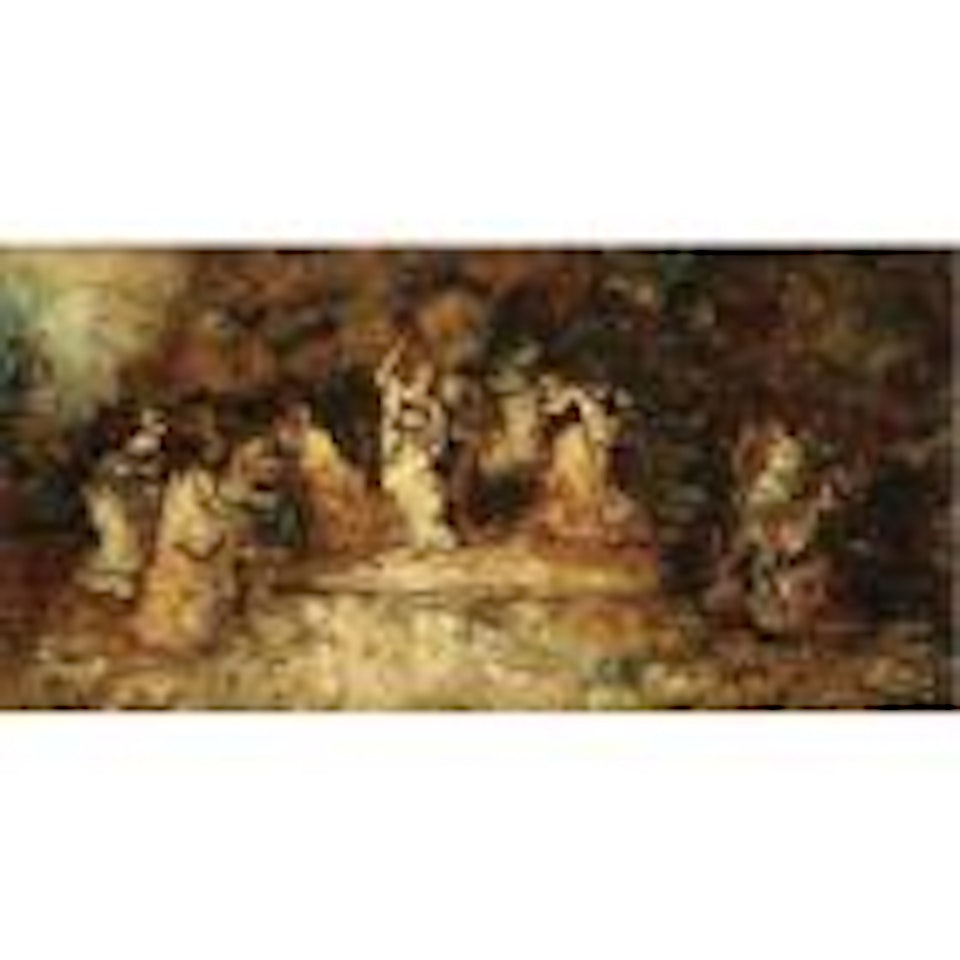 Scene de theatre by Adolphe Monticelli