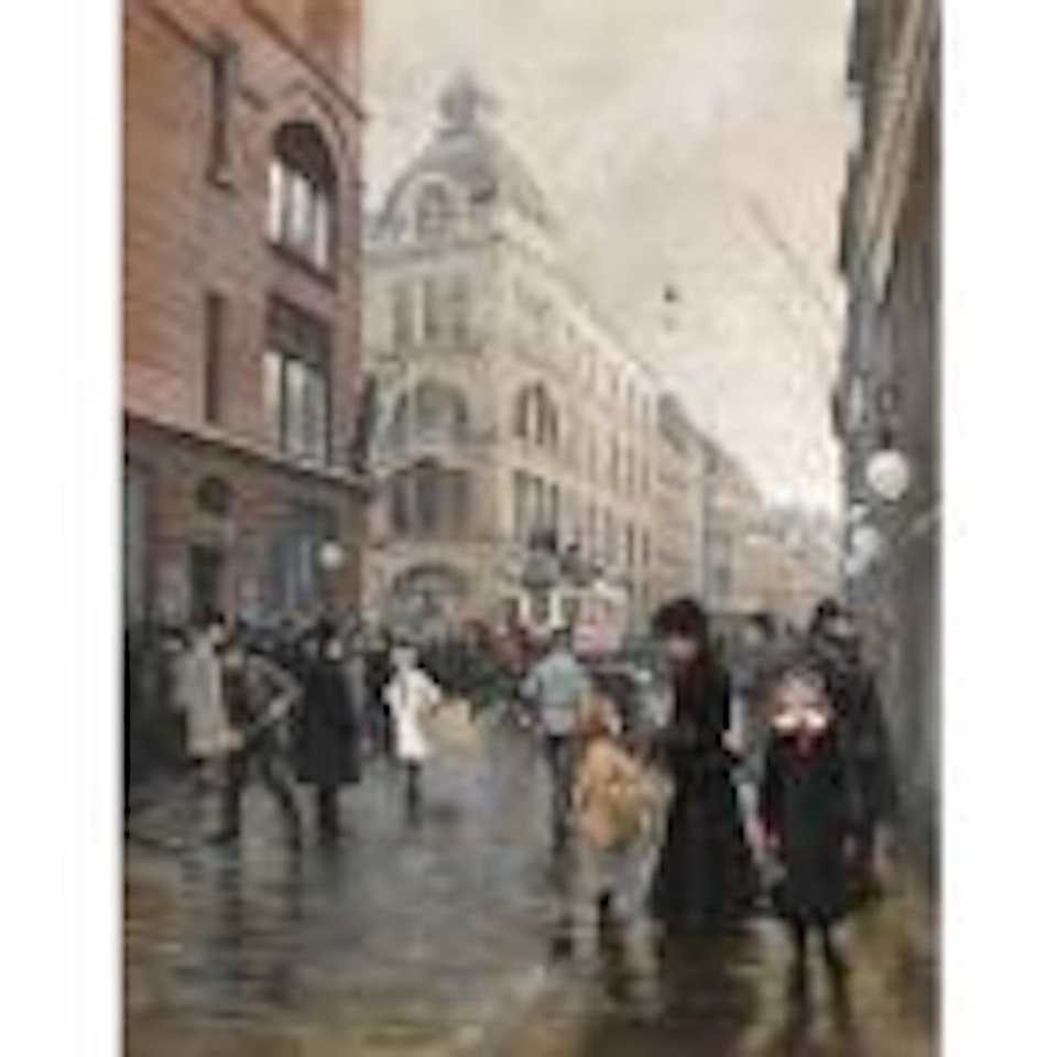 View of Strøget, Copenhagen by Paul Fischer