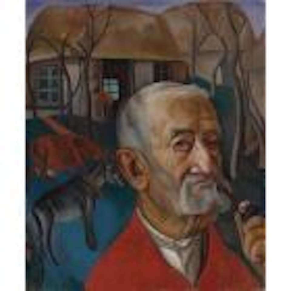 Man with pipe by Boris Grigoriev