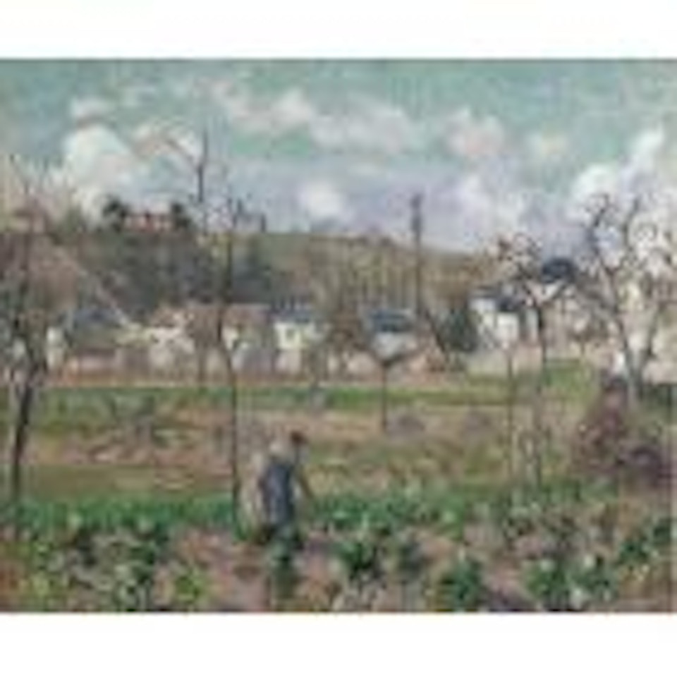 Le Jardin de Maubuisson, Pontoise, la Mère Belette by Camille Pissarro