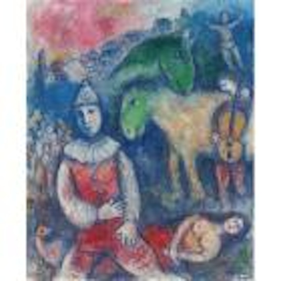 Deux anes verts by Marc Chagall