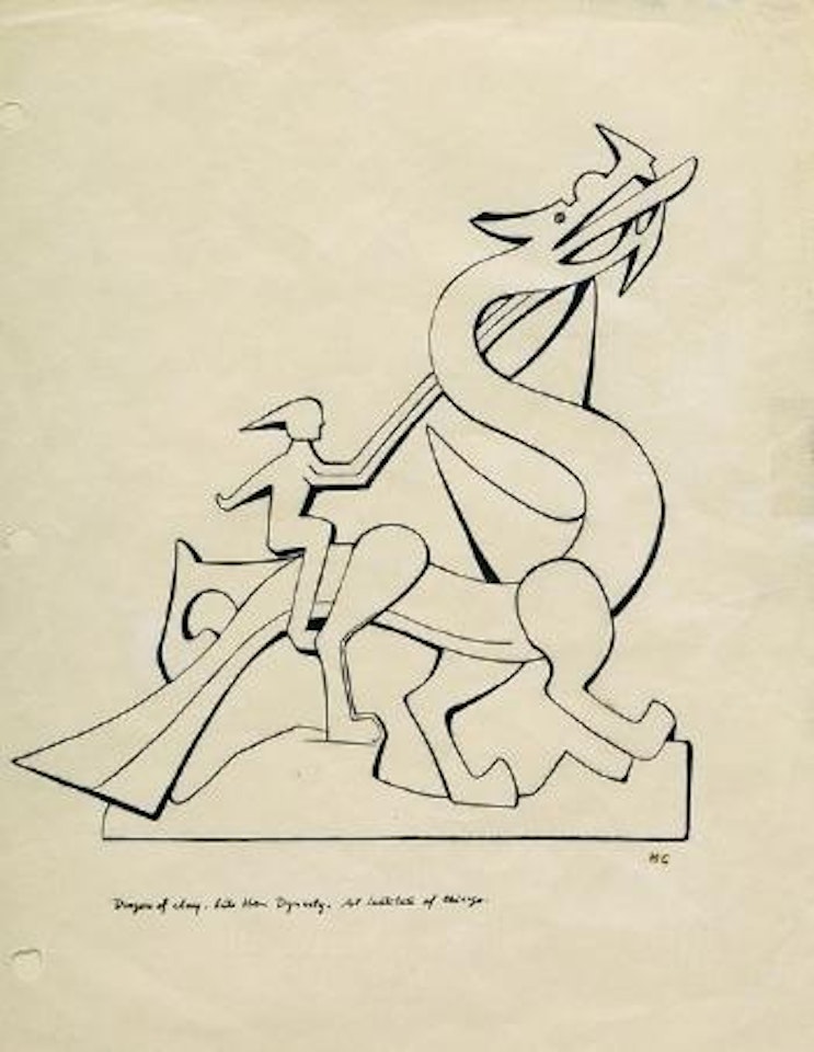 Dragon of Cay,Late Han Dinasty, de una pieza del Art Institute of Chicago by Miguel Covarrubias