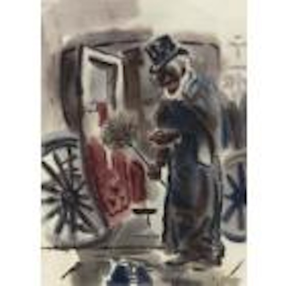 Der schwarze kutscher (The black cabby) by George Grosz