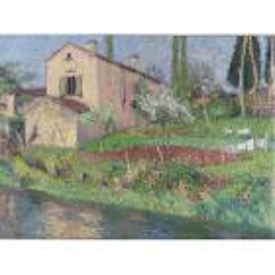 La maison de Marie-Louise au printemps à la Bastide-du-vert by Henri Jean Guillaume Martin