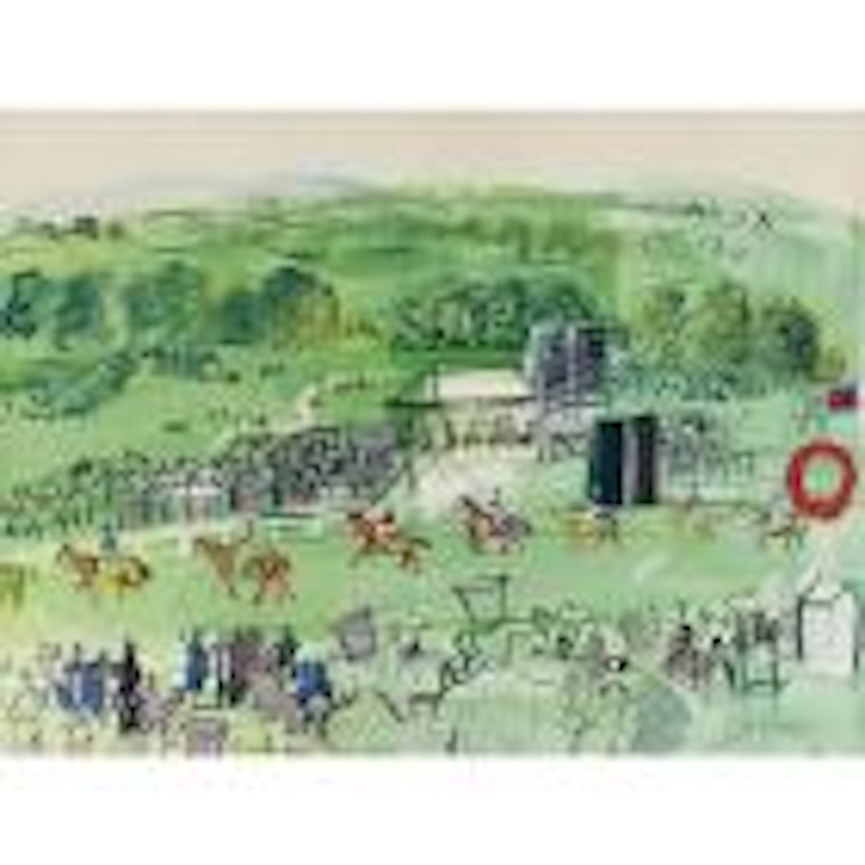 Epsom, Le défilé des partants by Raoul Dufy