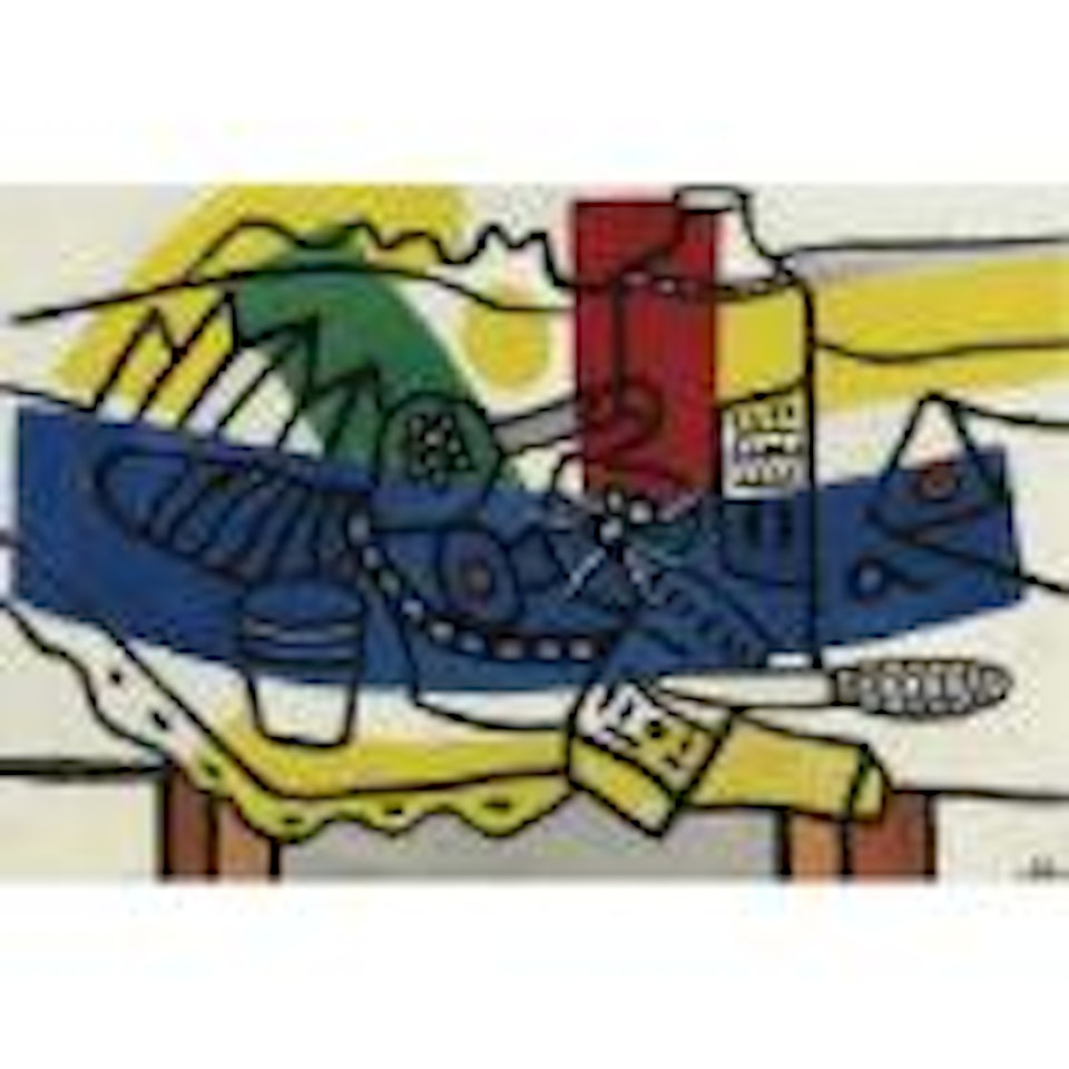 Nature morte en bleu by Fernand Leger