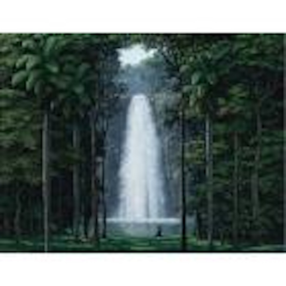 A veces la gracia parece una cascada by Tomas Sanchez