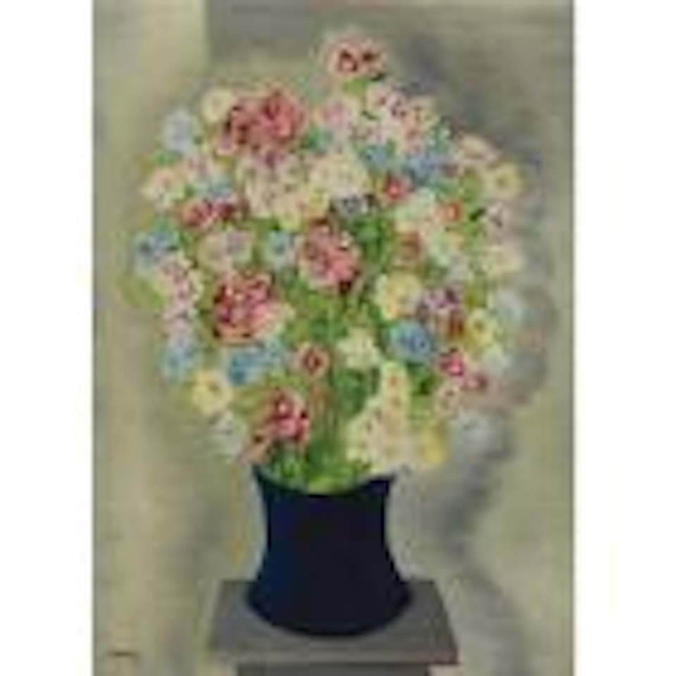 Bouquet au vase bleu by Moïse Kisling
