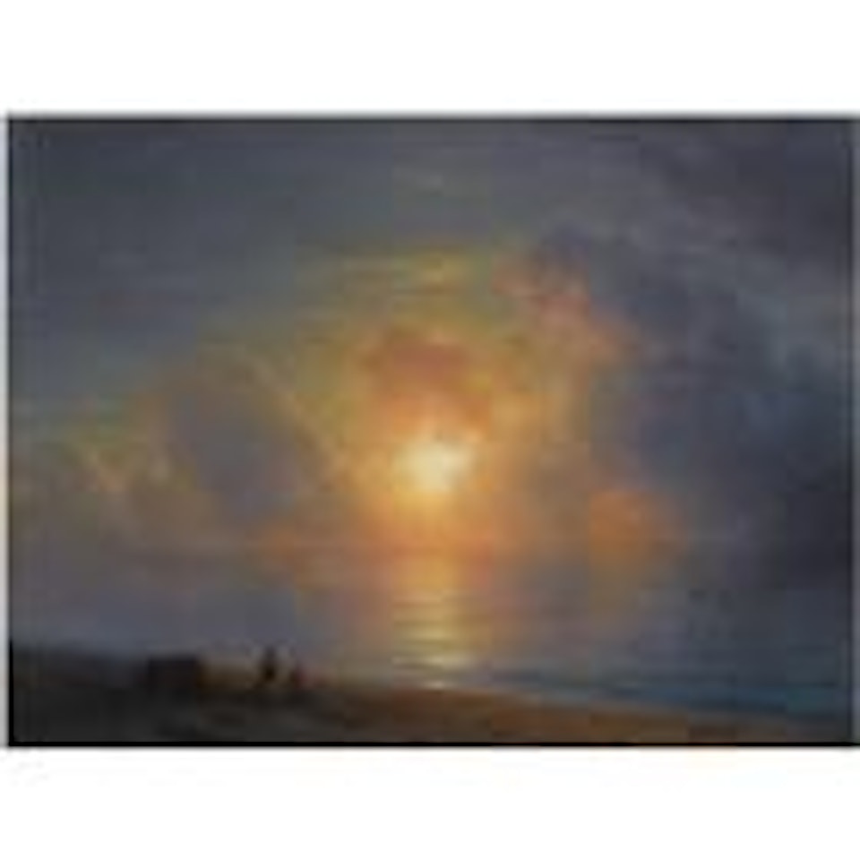 Sunset over the Crimean coast by Ivan Konstantinovich Aivazovsky