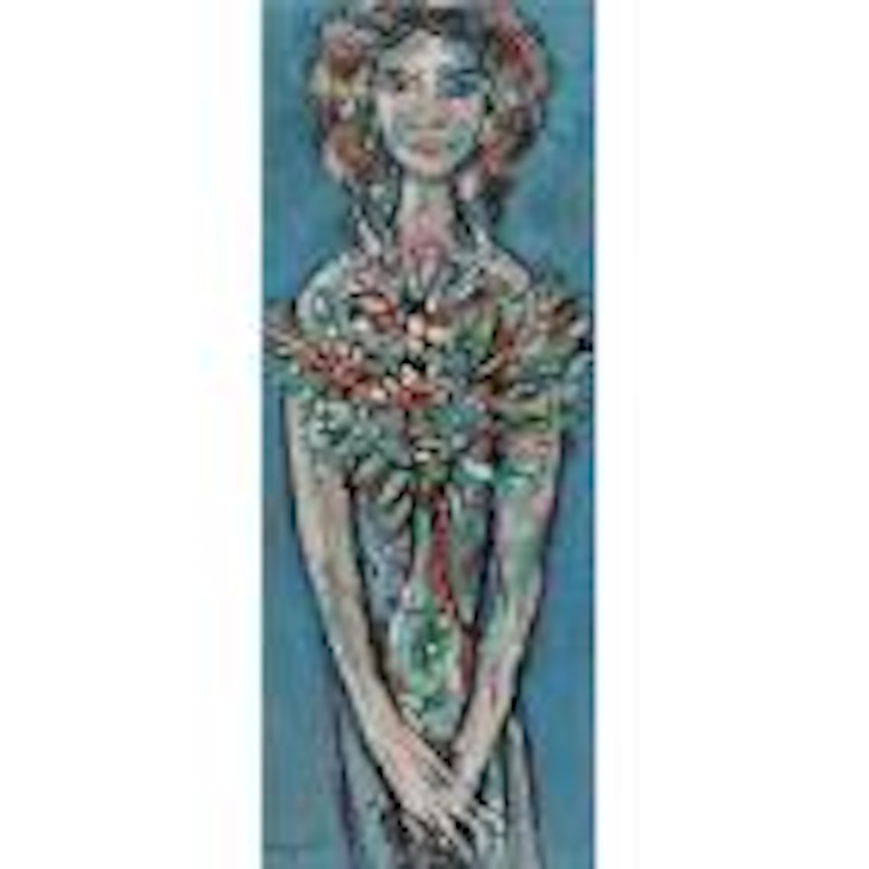 Mujer en azul by René Portocarrero