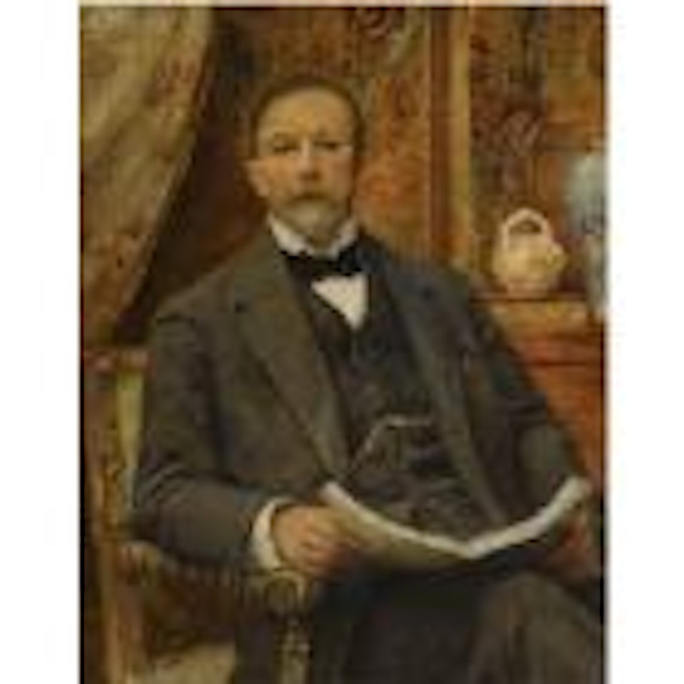 Portrait of an elegant gentleman by Konstantin Makovsky