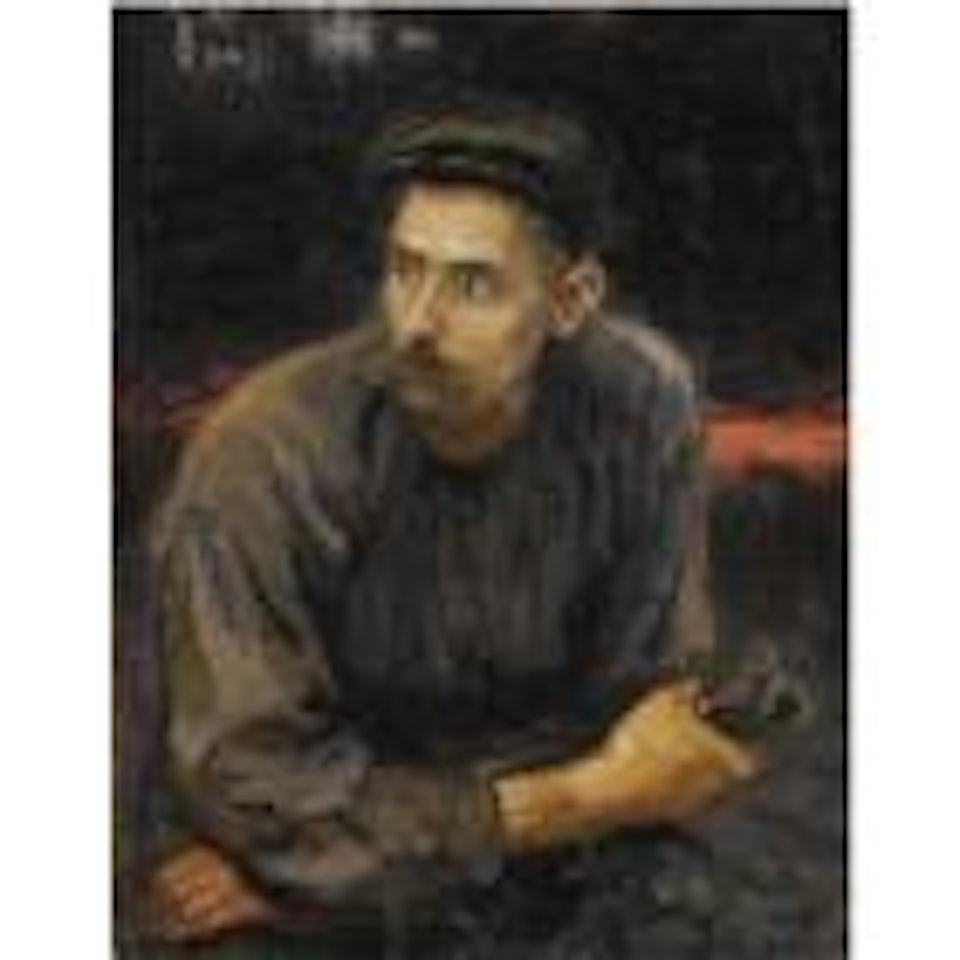 Portrait of a worker by Ilya Yefimovich Repin