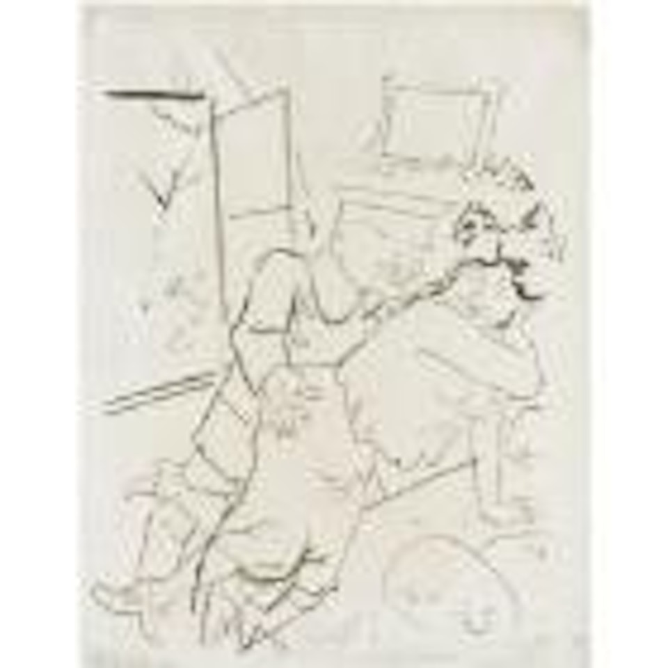 Liebespaar (Höhere Tochter) by George Grosz
