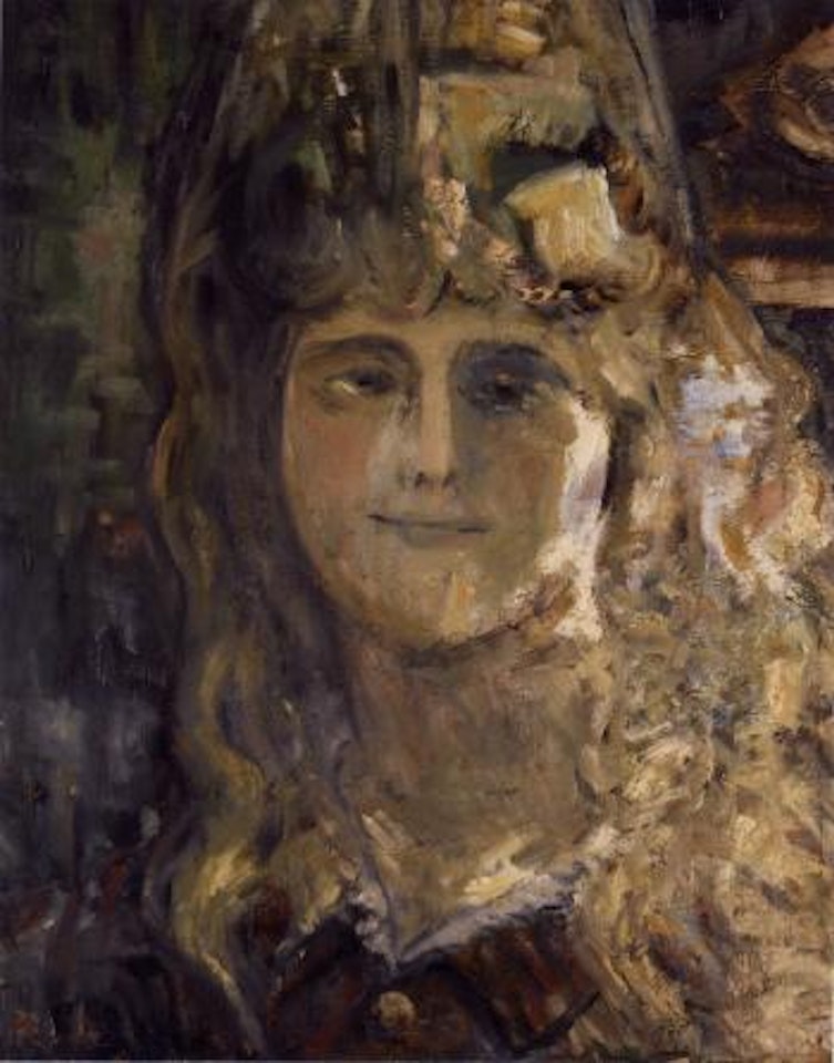 Portrait of a lady by Mikhail Larionov