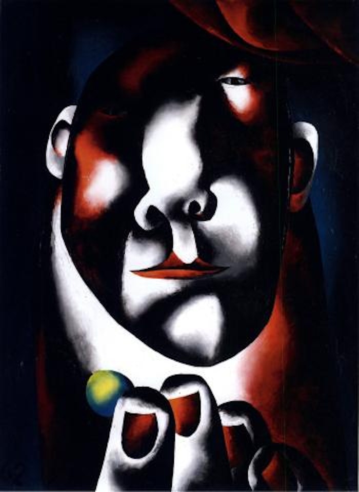 Man with lemon by Oleg Tselkov