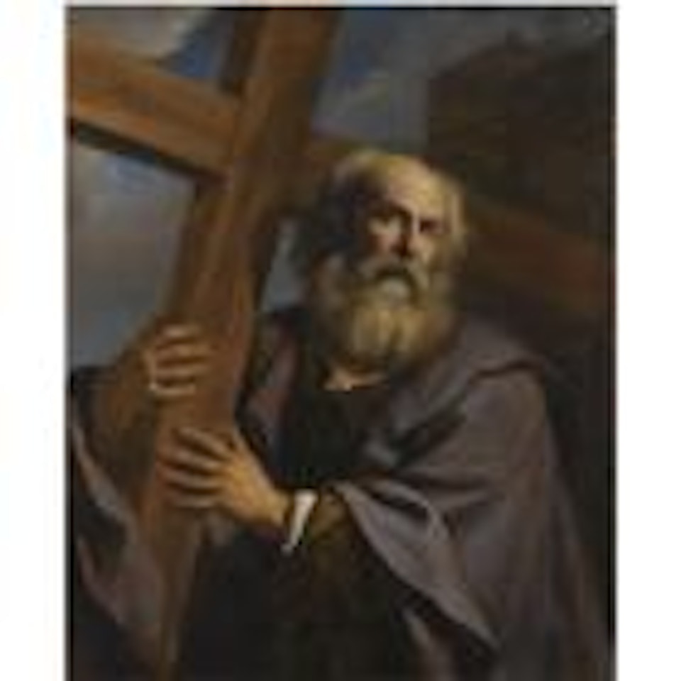 Saint Andrew bearing his cross by Guercino