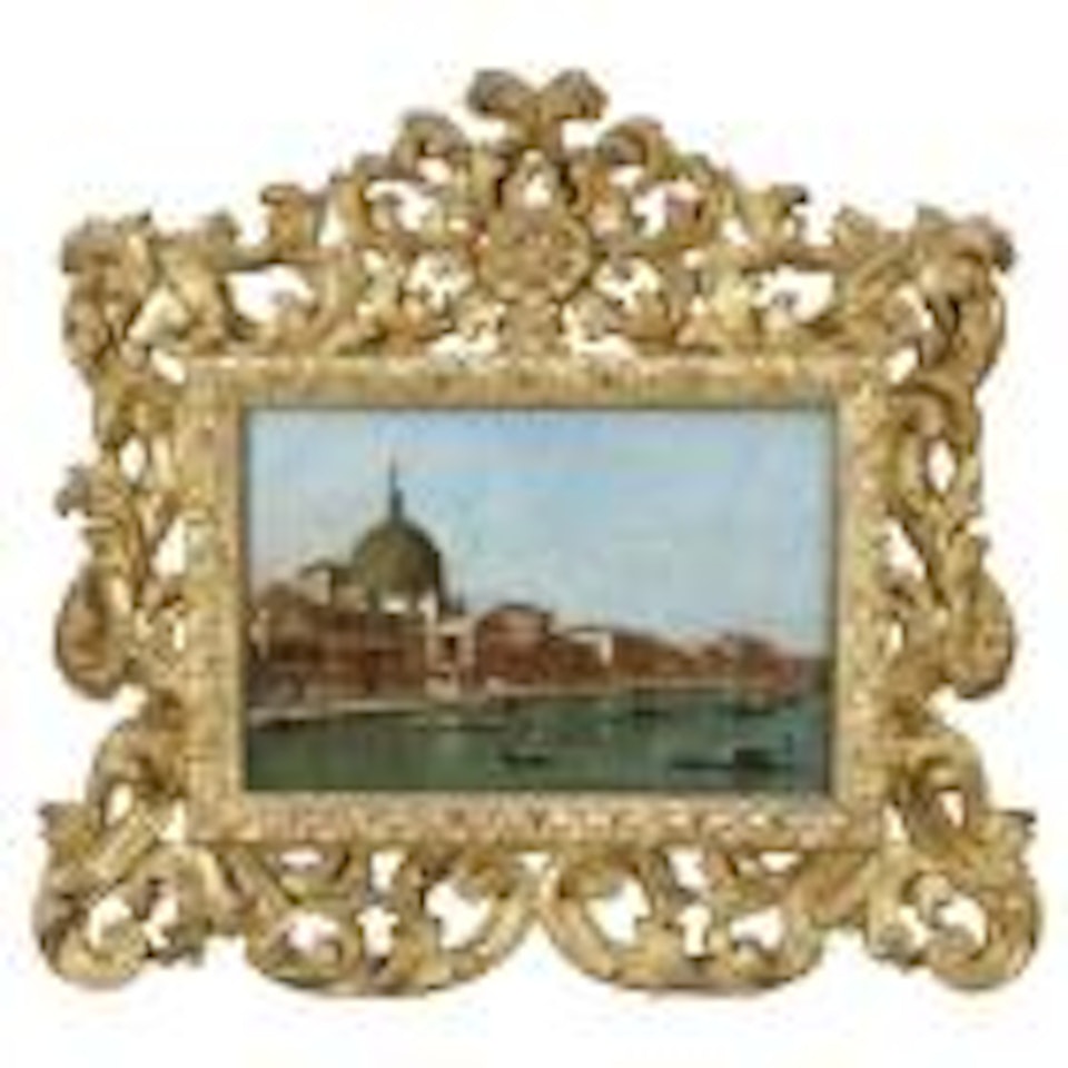 Venezia, veduta del Canal Grande con la chiesa di San Simeone Piccolo by Francesco Guardi