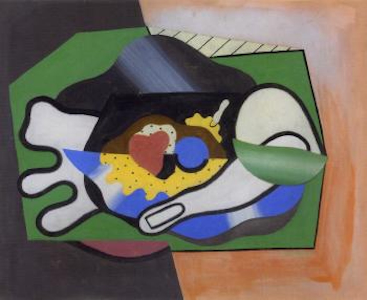 Main tenant de fraises by Georges Valmier