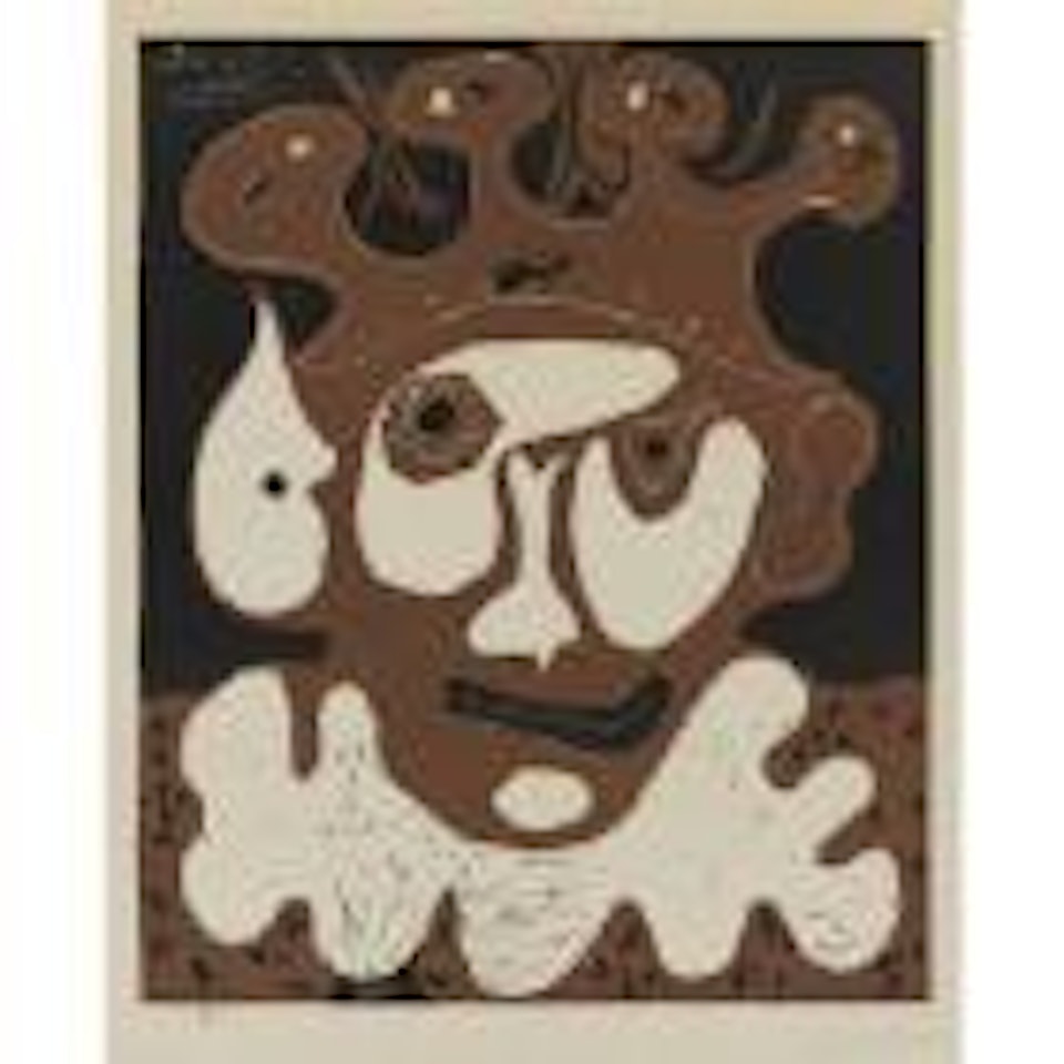 TÃªte de bouffon, Carnaval 1965 (B. 1193; BA. 1356) by Pablo Picasso