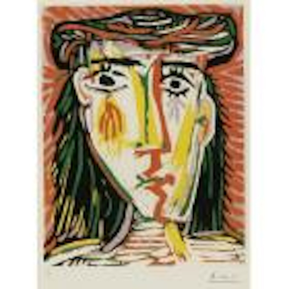 Femme au chapeau (B. 1073; BA. 1281) by Pablo Picasso