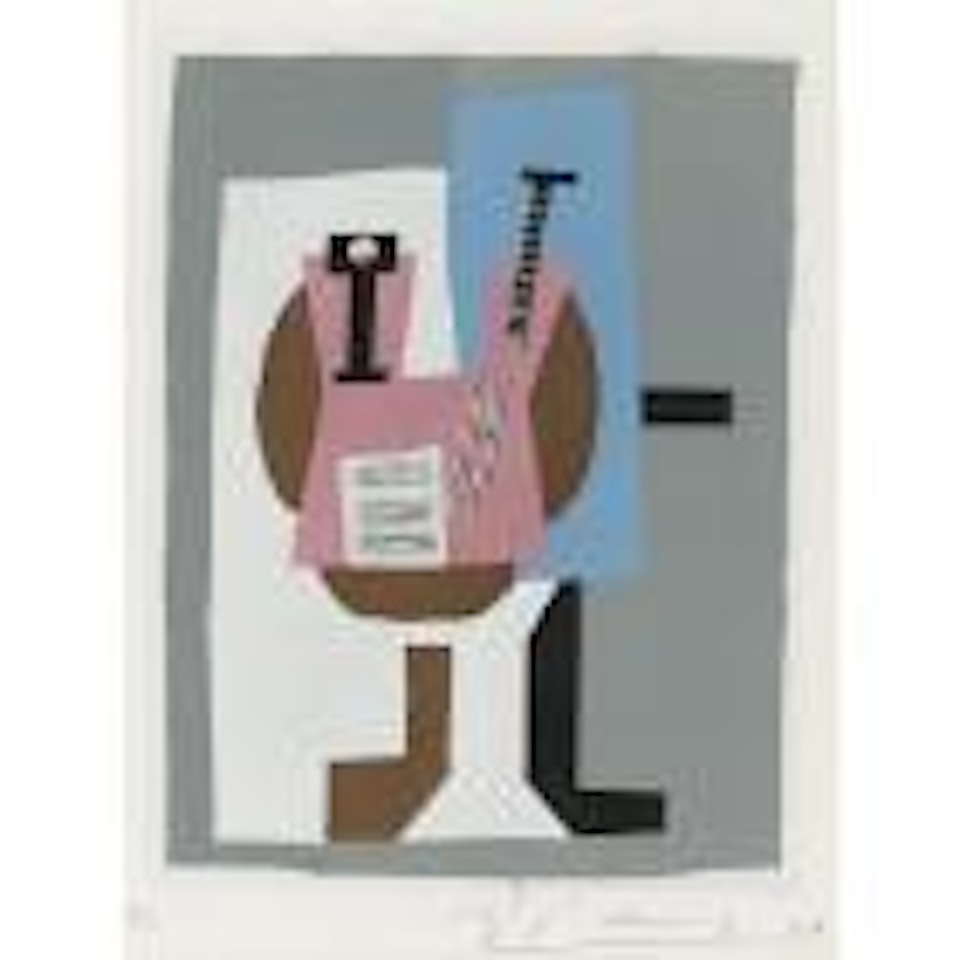 Guitare et partition Gueridan by Pablo Picasso