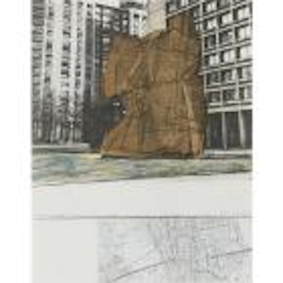 Wrapped Sylvette, project for Washington Square Village, New York (Schellmann 59) by Christo