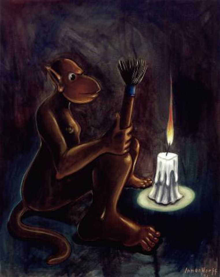 Maleraffe by Jörg Immendorff