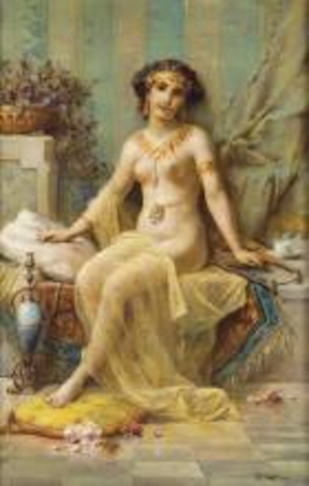 L'odalisque la fille du sud by Hans Zatzka